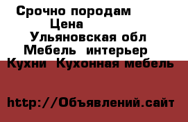 Срочно породам !!!! › Цена ­ 3 000 - Ульяновская обл. Мебель, интерьер » Кухни. Кухонная мебель   